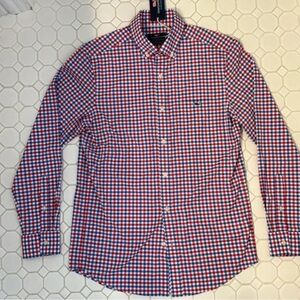 Vineyard Vines Red and Blue Plaid Shirt